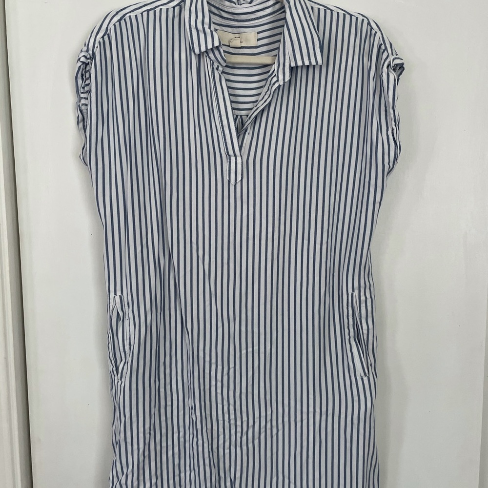 Blue & white Beach Coverup/dress